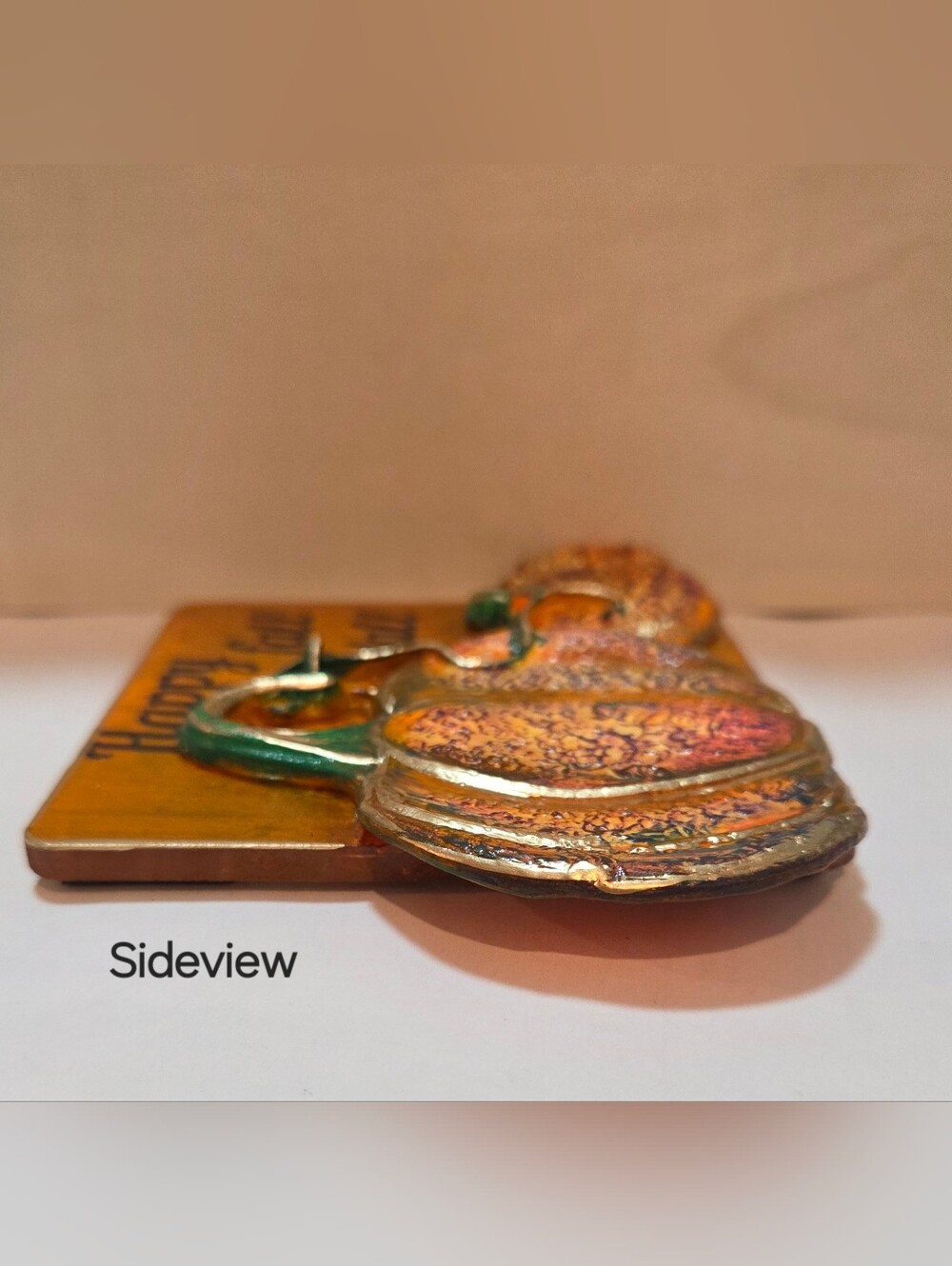 3D Handmade Decorative 'Happy Fall Y'all' Pumpkin Desk Sitter or Magnet! - Picture 8 of 14